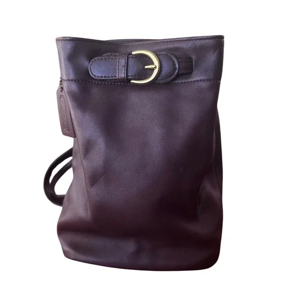 Coach Soho Cornelia Brown Leather Backpack Vintage USA Creed H7H-4162 Brown 1997 - Picture 4 of 10